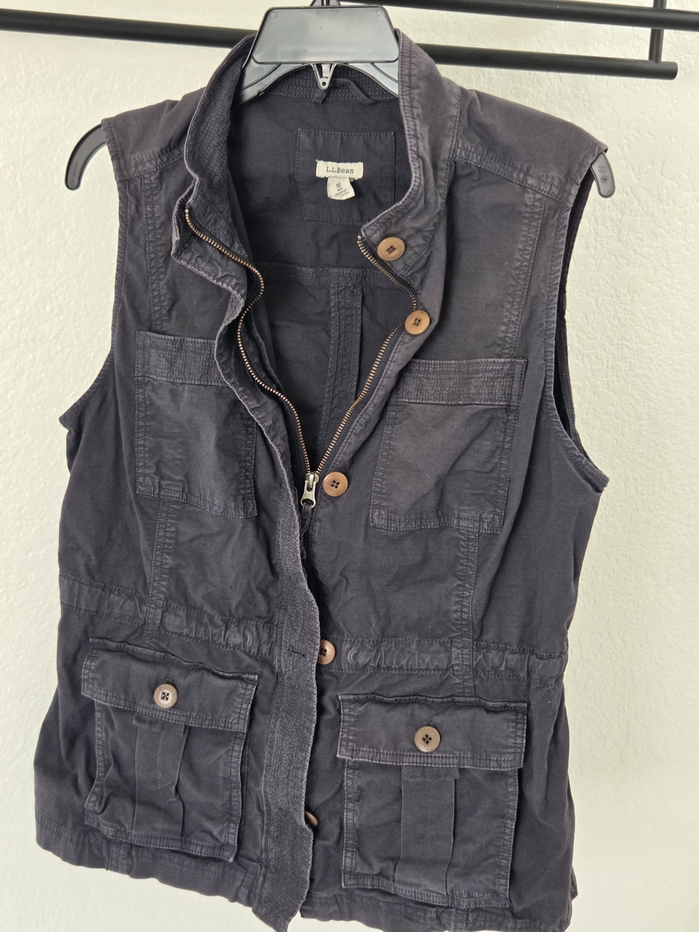 L.L.Bean Utility Vest Gray Medium